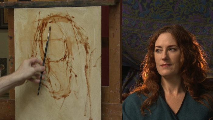 Bryce Liston Painting a backlit portrait